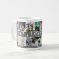 Modern Best Grandpa Ever Photo Collage & Names