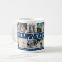 Modern Best Grandpa Ever Photo Collage & Names