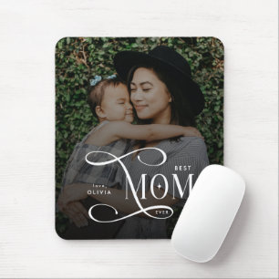 Modern Best Mom Ever Photo Mothers Day Gifts Mouse Mat