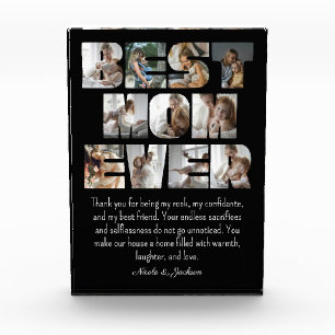 Modern Best Mum Ever 11 Photos Collage Black