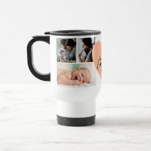 Modern Best Mum Ever 4 Photo Travel Mug