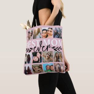 Modern Best Mum Ever Blush Pink Tote Bag