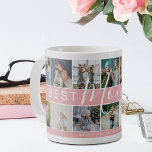 Modern Best Mum Ever Photo Collage & Name/s Coffee Mug<br><div class="desc">Modern photo collage coffee mug featuring a photo collage,  which are easily downloaded from your phone or computer,  the text 'Best Mum Ever' in elegant calligraphy script,  a message and name/s. A beautiful keepsake gift for Mum on Mother's Day,  Birthdays or Christmas.</div>