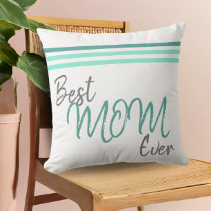 Modern Best Mum Ever Script Mother`s day Cushion