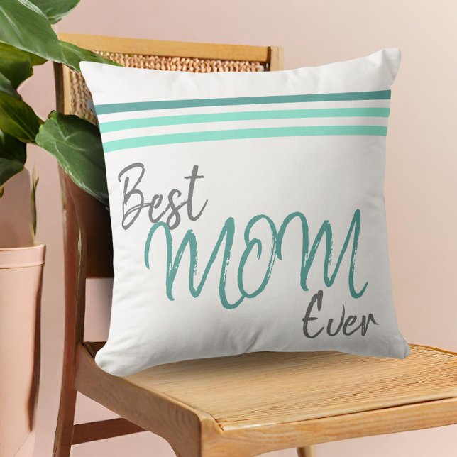 Modern Best Mum Ever Script Mother`s day Cushion (Creator Uploaded)