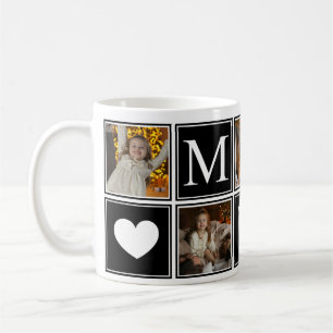 Modern Best Mum Monogram Coffee Mug