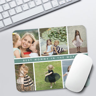 Modern Best Mummy Photo Collage Mouse Mat