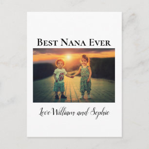 Modern Best Nana Ever Photo  Postcard