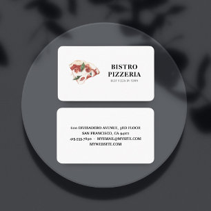 Modern Best Pizza In Town Professional  Business Card