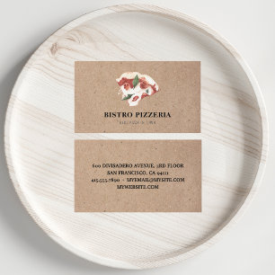 Modern Best Pizza In Town Professional Business Card
