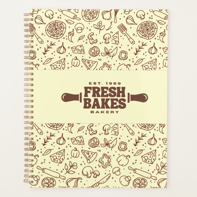 Modern Best Pizza In Town Professional  Planner (Front)