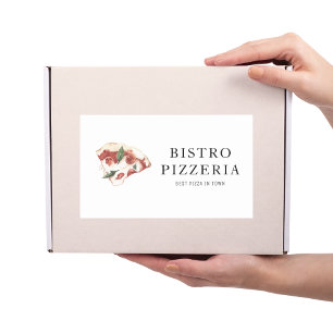 Modern Best Pizza In Town Professional Rectangular Sticker