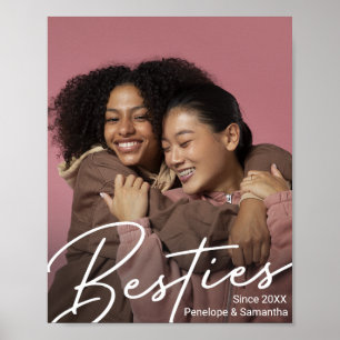 Modern Bestie Photo Gift Poster