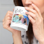Modern Bestie Quote Photo Personalised BFF Coffee Mug<br><div class="desc">Celebrate the enduring bond of friendship with a unique, personalised gift. Our Modern friendship Coffee Mug, with a 'Bestie' title in graceful calligraphy script and a heartfelt quote, is everything you need to show your BFF you're always there, no matter where life takes you. Customise with your favourite shared memories...</div>