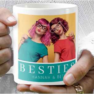 Modern Besties Friendship Keepsake Photo Coffee Mug