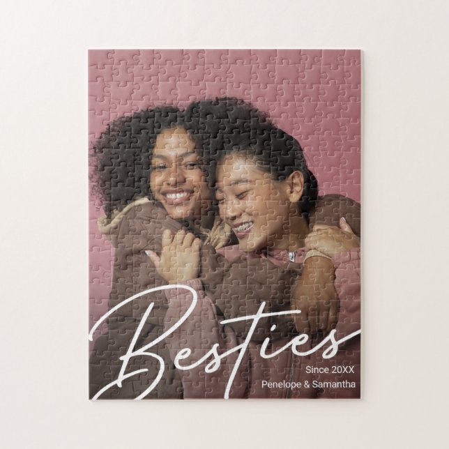 Modern Besties Photo Gift Jigsaw Puzzle (Vertical)