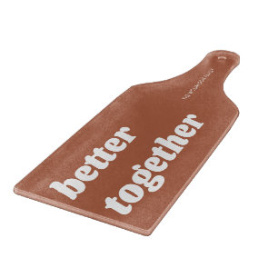 Modern Better Together Terracotta Charcuterie Cutting Board