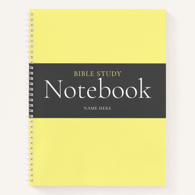 Modern Bible Study Notebook (Front)