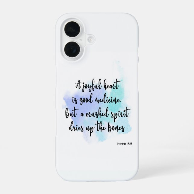 Modern Bible Verse  iPhone 16 Case (Back)