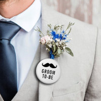 Modern Big Bold Black Bachelor Party Groom to be
