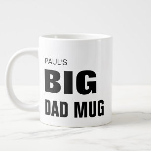Modern Big Dad Mug Father's Day Custom Name Huge