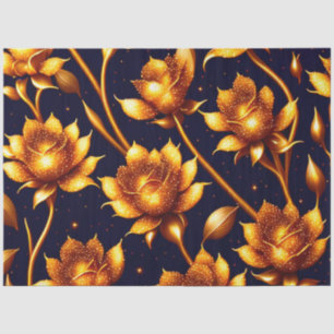 Modern Big Luxury Gold Rose Collection Tissue Paper