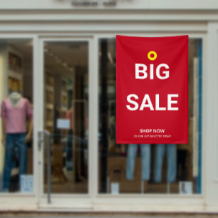 Modern BIG SALE Minimal Store Sale Discount Promo Banner