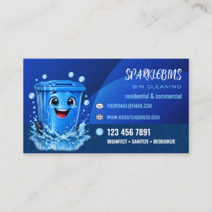 Modern Bin Cleaning Service Business Card