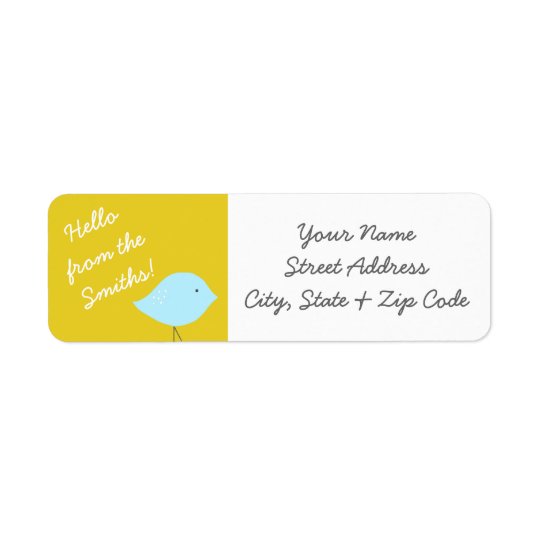 Modern Bird Address Labels