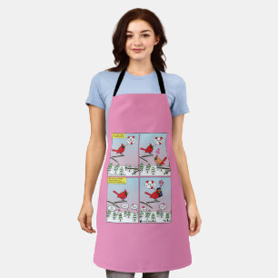 Modern Bird Mating Calls Comic Apron