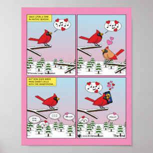 Modern Bird Mating Calls Comic Poster