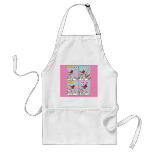 Modern Bird Mating Calls Comic Standard Apron