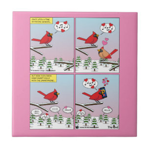 Modern Bird Mating Calls Comic Tile