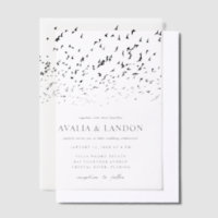 Modern Birds of a Feather Wedding