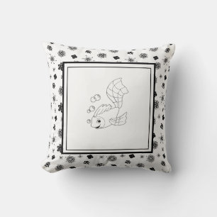 Modern Birth Baby Boy for Kids Fish Cushion