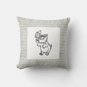 Modern Birth Baby Boy for Kids Hippopotamus Cushion