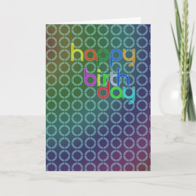 Modern Birthday card (Front)