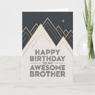 Modern Birthday Card for Brother