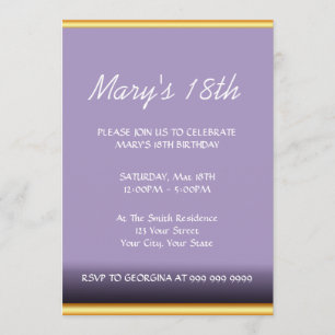 Modern Birthday Party Invitation