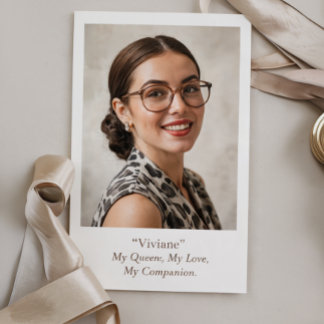 Modern Birthday Photo Card