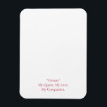 Modern Birthday Photo  Magnet<br><div class="desc">A clean, modern 1-photo birthday card with a minimalist red accent—perfect for a wife, girlfriend, best friend, or family member. Click on Personalise to start editing: upload a photo, adjust text, and customise fonts/colours for a polished, USA-style birthday greeting. Optimised for Zazzle’s folded greeting Birthday Photo Magnet format and trending...</div>