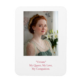 Modern Birthday Photo Magnet