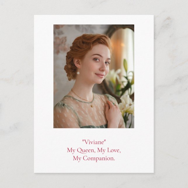 Modern Birthday Photo Postcard (Front)