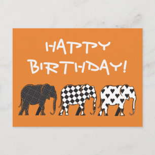 Modern Birthday Postcard