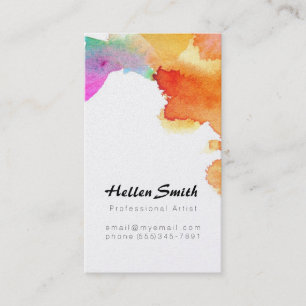 Modern Biz Card With Iridescent Pearl Finish