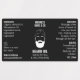 Modern Black 1 OZ Beard Oil Waterproof Label