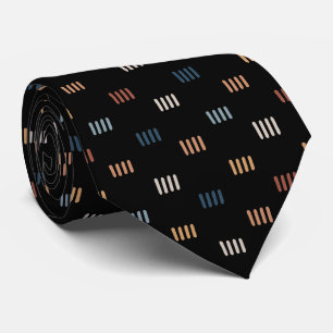 Modern Black Abstract Art Seamless Pattern Tie