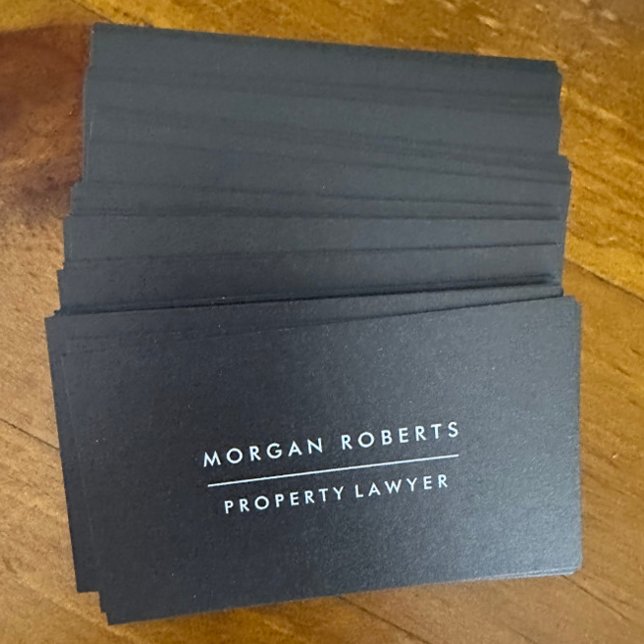Modern Black Accountant Lawyer or Professional Business Card (Creator Uploaded)