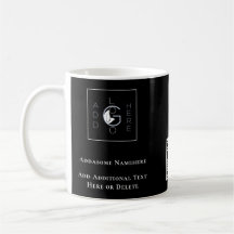 Modern Black Add Your Logo Business Marketing
