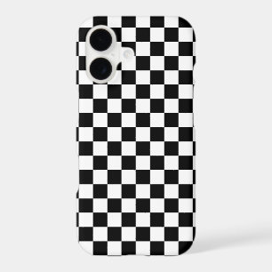 Modern Black and Classic White Square Box Pattern